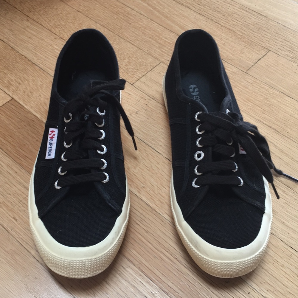 Black Superga size 9.5